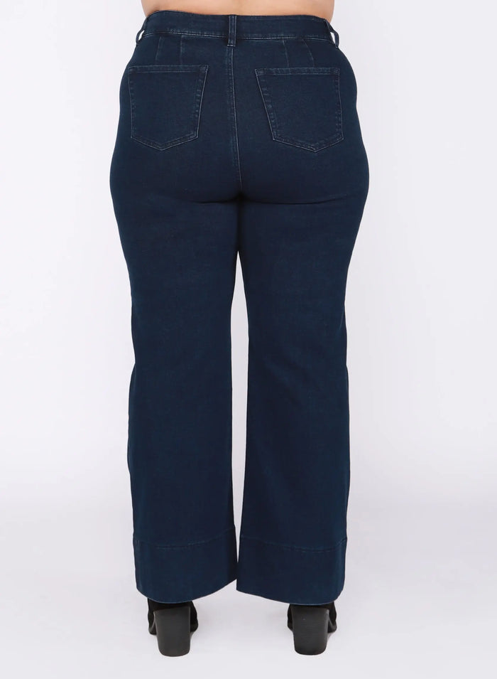 High Rise Wide Leg Jeans Acorn Home + Apparel