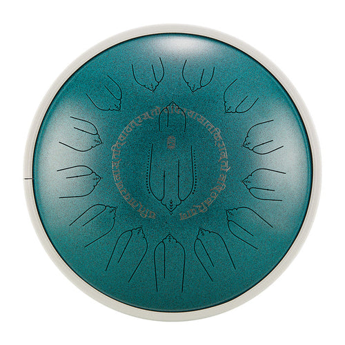 Hluru® • EQ Series | 15 Notes 14'' 440HZ Tongue Drum | Soothe Your Mind and Body