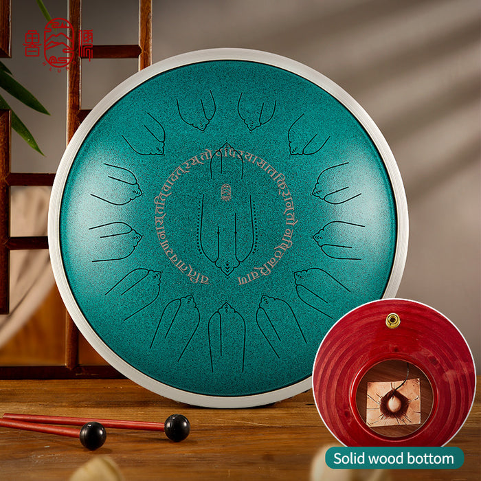 Hluru® • EQ Series | 15 Notes 14'' 440HZ Tongue Drum | Soothe Your Mind and Body