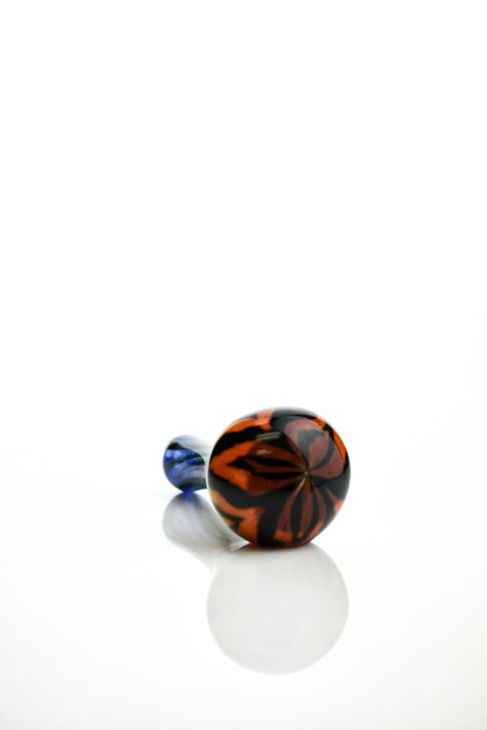 Hoffman Glass Rainbow Zebra Handpipe artistic craftsmanship - Smoke Spot Smoke Shop