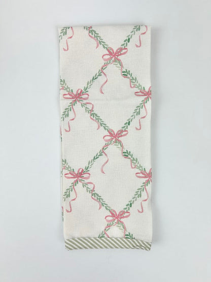 Holiday Lattice Tea Towel Kitchen Towels in at Wrapsody