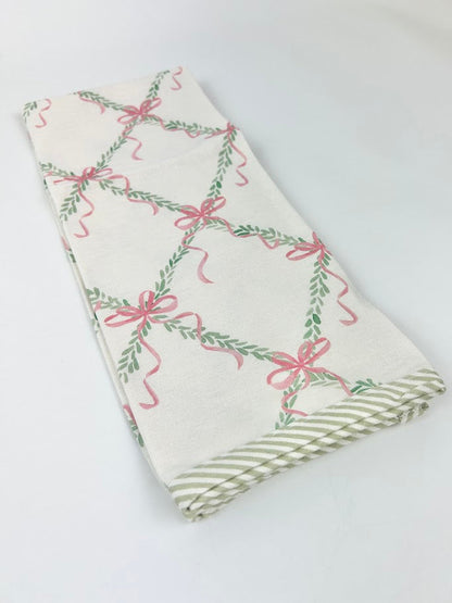 Holiday Lattice Tea Towel Kitchen Towels in at Wrapsody