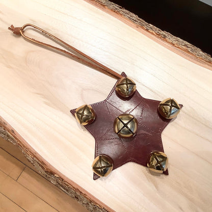 Holiday Leather Doorbell Hangers, Amish Made
