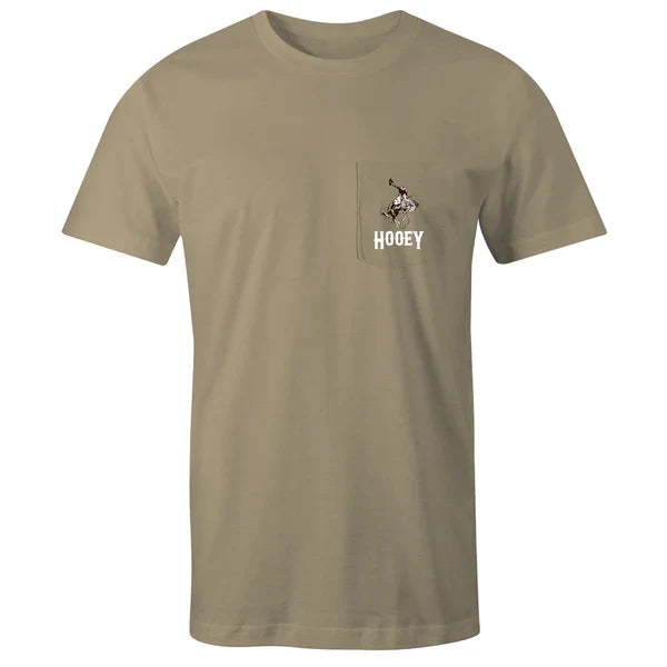 Hooey Men's Cheyenne Graphic Pocket Tee in Tan