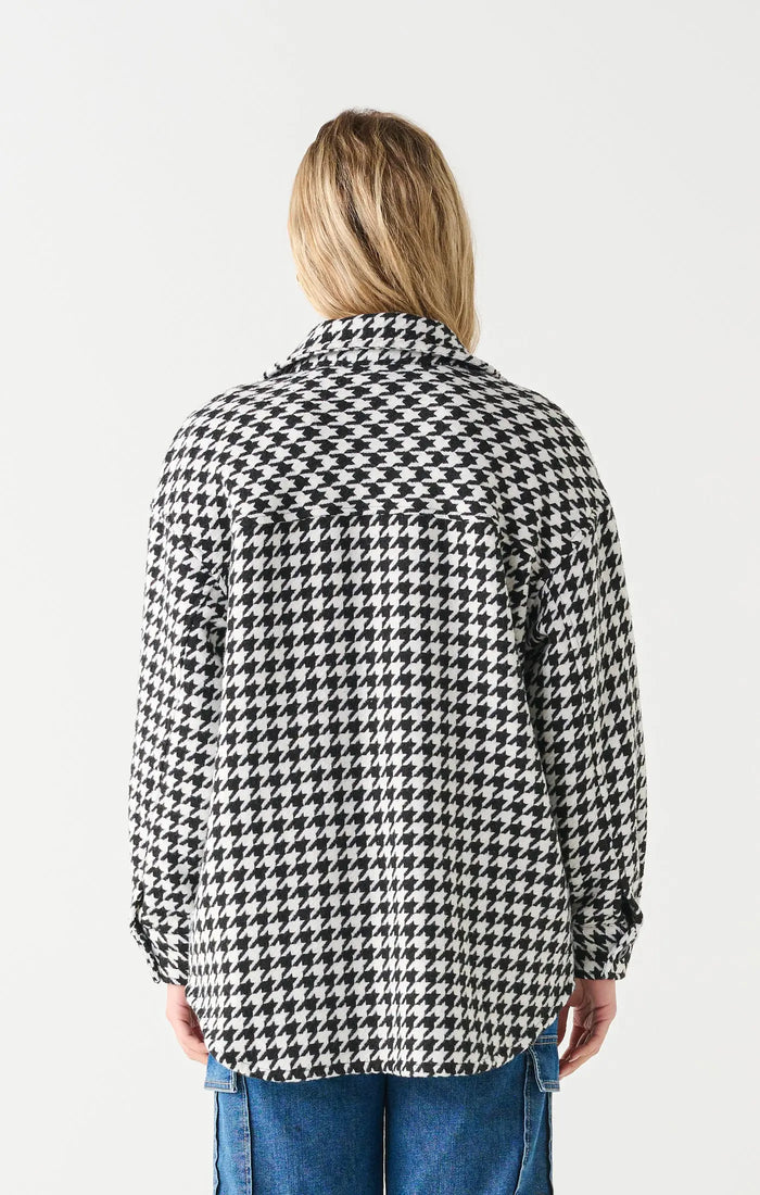 Houndstooth Shacket Acorn Home + Apparel