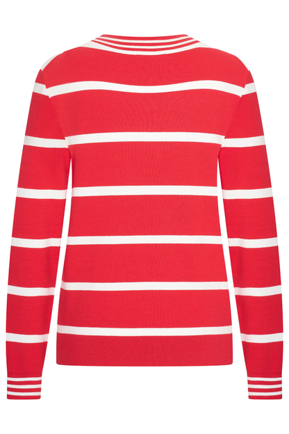 HV Society HVSBella Red Jumper red and white striped knit design shop HV Society at Dotique online store