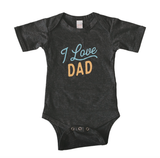 I Love Dad Baby Onesie