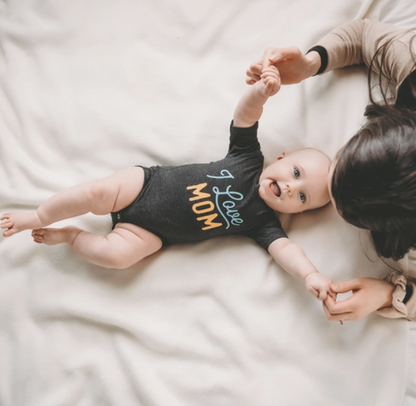 I Love MOM Baby Onesie