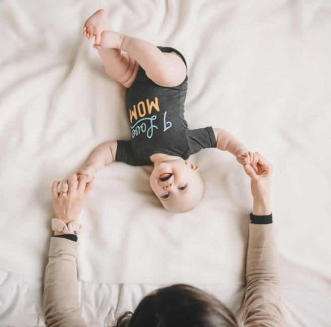 I Love MOM Baby Onesie