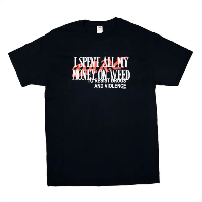 "I Spent All My Money" Funny T-Shirt – Retro Humor Graphic Tee, Unisex Cotton Shirt