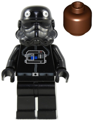 Imperial TIE Fighter Pilot - Reddish Brown Head