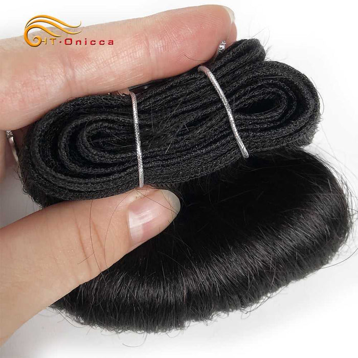 Indian loose wave 4 bundles with closure, 100% Remy human hair