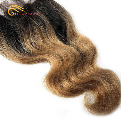 Indian loose wave 4 bundles with closure, 100% Remy human hair
