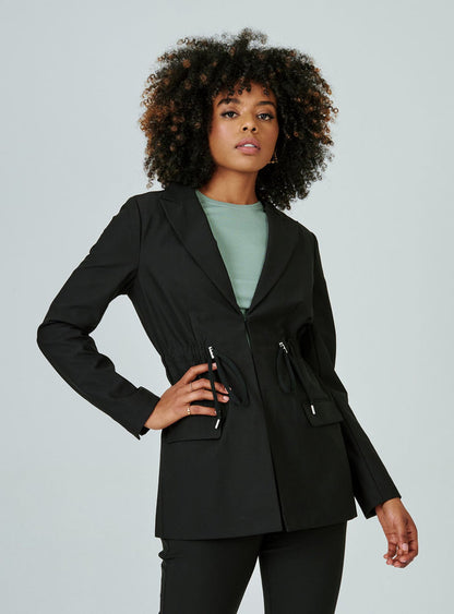 Infinity Cinched Waist Blazer
