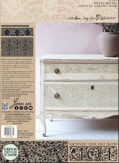 Iron Orchid Designs - Lace 12x12 Stamp