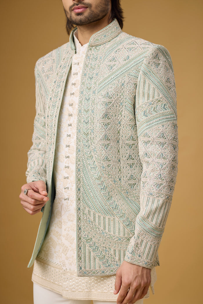 Ivory Royale festive Indo-Western outfit