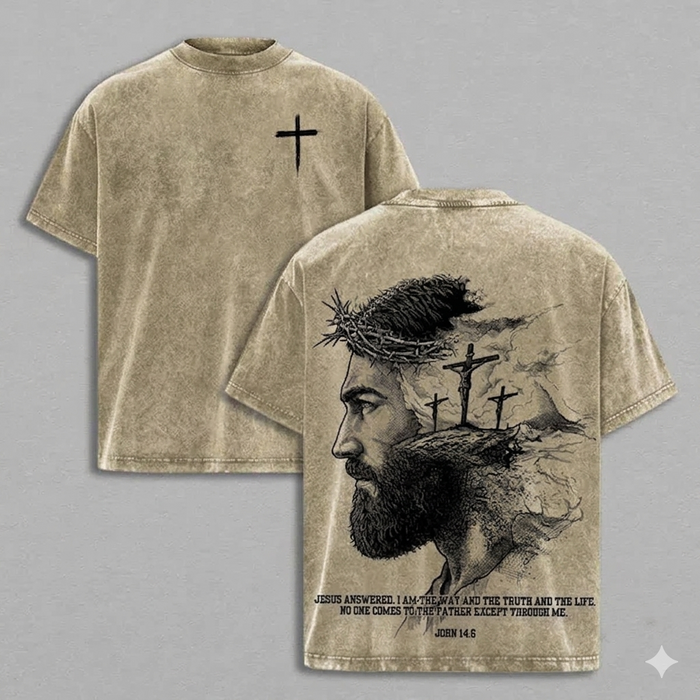 Jesus Christ John 14:6 Bible Verse T-Shirt