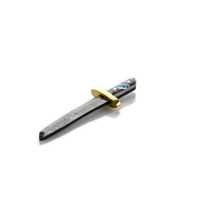 JK Knives 141 metal dab tool side view - Smoke Spot Glass