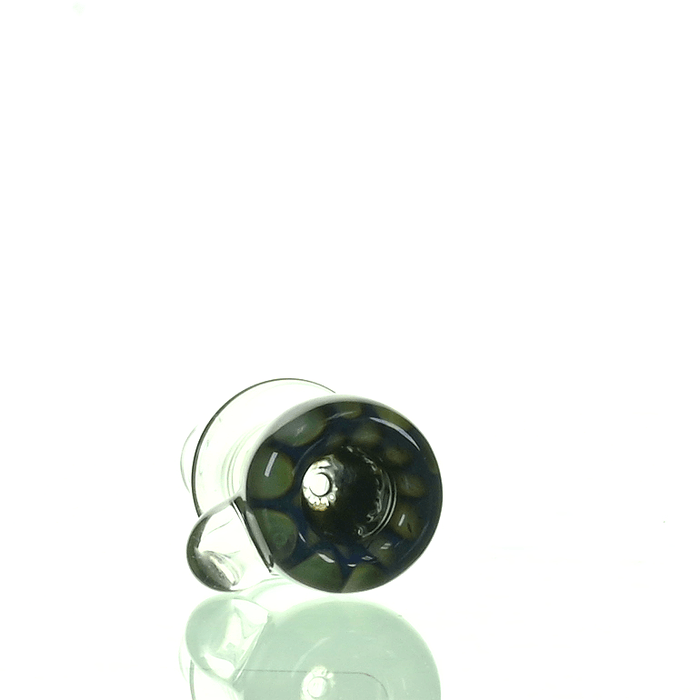 Side view of Joe Madigan 18mm Honeycomb Bowl #2 glass bowl