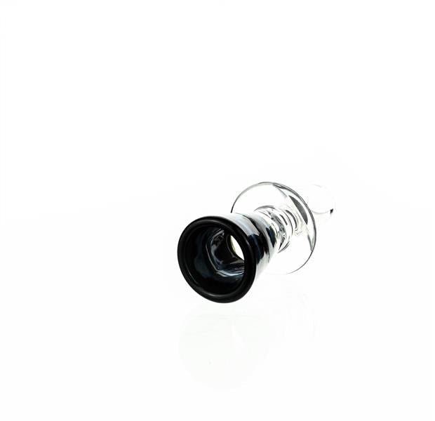 Joe Madigan Funnel Cobalt Side View - Premium Glass Funnel at Smoke Spot