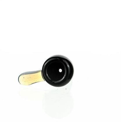 Joe Madigan round black bowl secrete white handle - Smoke Spot Smoke Shop