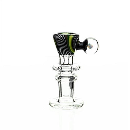 Joe Madigan Worked Funnel Bowl with Opal 117 - Premium 14mm Glass Accessory