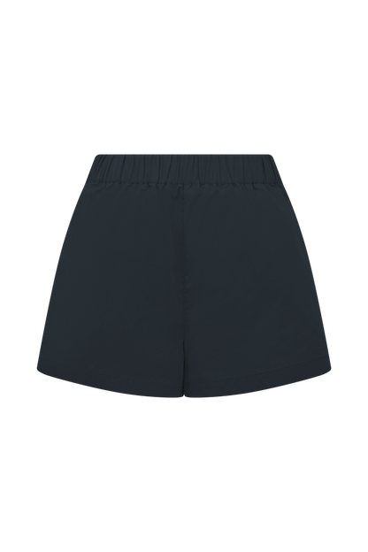 Johanna Cotton Relaxed Shorts - Navy
