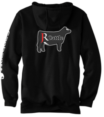 JR CATTLE CARHARTT MIDWEIGHT HOODED LOGO SWEATSHIRT