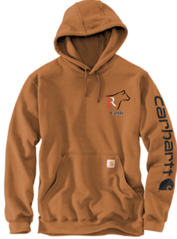 JR CATTLE CARHARTT MIDWEIGHT HOODED LOGO SWEATSHIRT