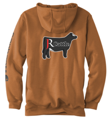 JR CATTLE CARHARTT MIDWEIGHT HOODED LOGO SWEATSHIRT