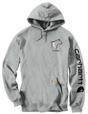 JR CATTLE CARHARTT MIDWEIGHT HOODED LOGO SWEATSHIRT