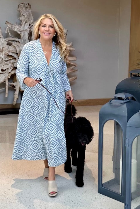Karolina Dress Tribal Denim