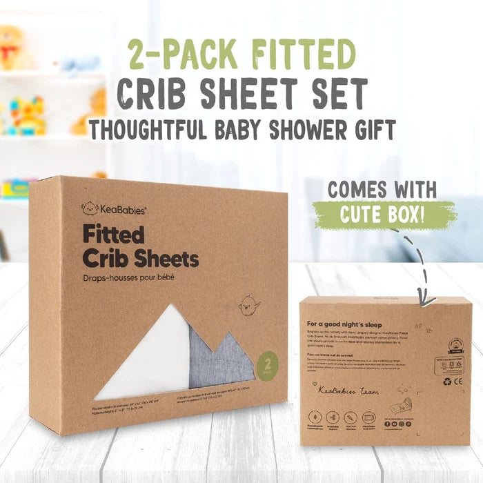 Keababies Organic Fitted Crib Sheets (7014990151727)