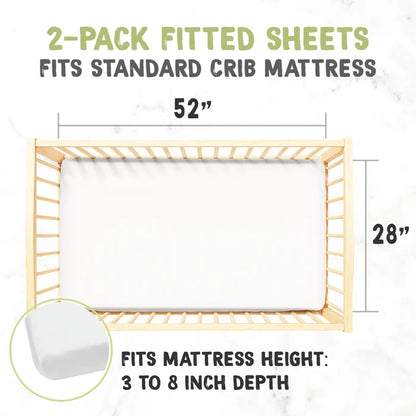 Keababies Organic Fitted Crib Sheets (7014990151727)