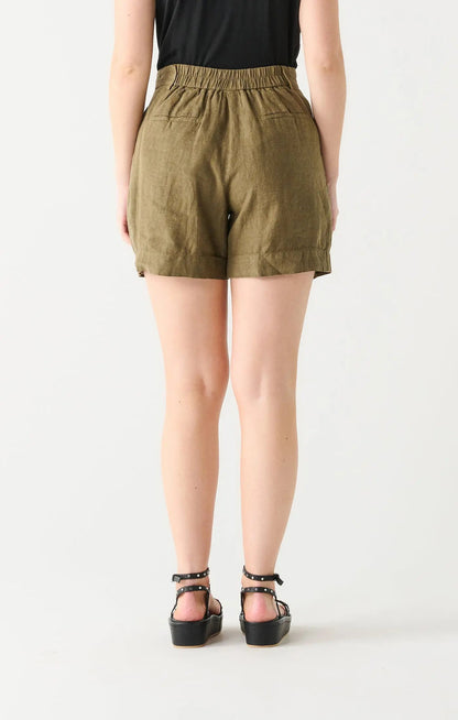Khaki Linen Short Acorn Home + Apparel