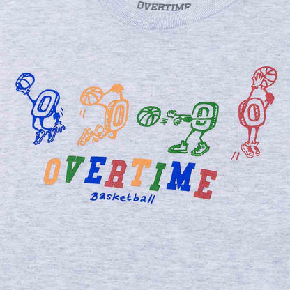 Up close view of the Youth Overtime Dunk Man Tee.