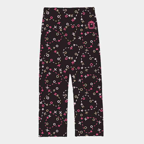 Front view of the Youth Overtime Heart Play Pajama Pants.