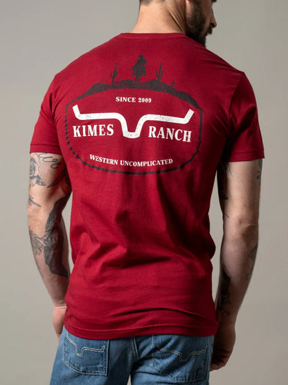 Kimes Ranch Old West T-Shirt in Cardinal