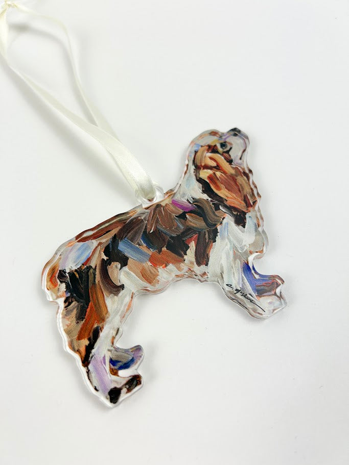 King Charles Cavalier Acrylic Ornament Home Decor in  at Wrapsody