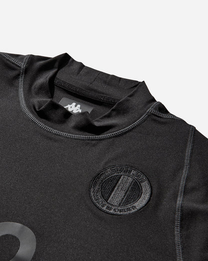 Kappa Kappa Kombat Footbal Jersey x Slam Jam SS Black T-Shirts Shortsleeve 382L2DW A00