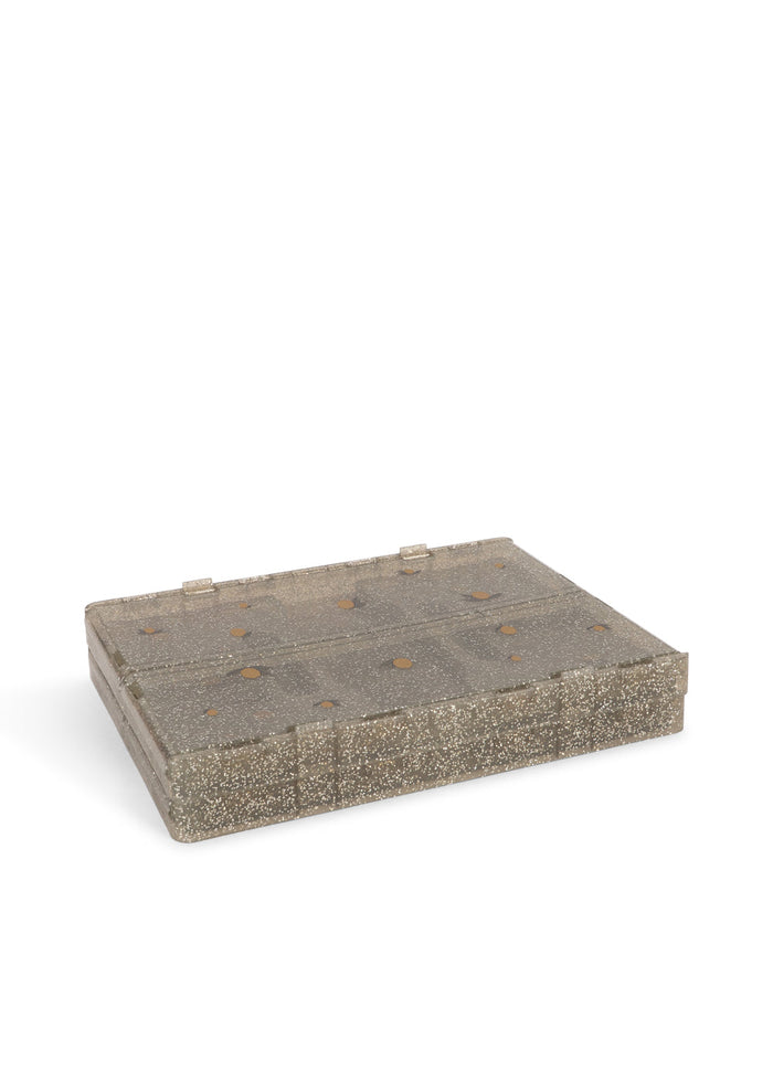 Konges Slojd – Glitter Storage Boxes – Sparkling Blue (2 Pack)