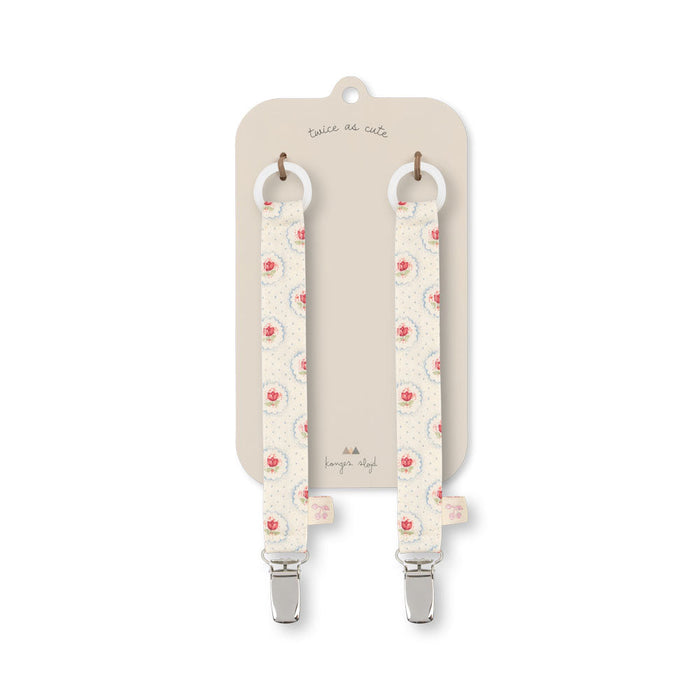 Konges Slojd – Pacifier Clip – Mirage (2 Pack) - Mabel & Fox