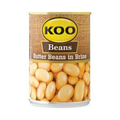 KOO Butter Beans in Brine (410 g) | Food, South African | USA's #1 Source for South African Foods - AubergineFoods.com