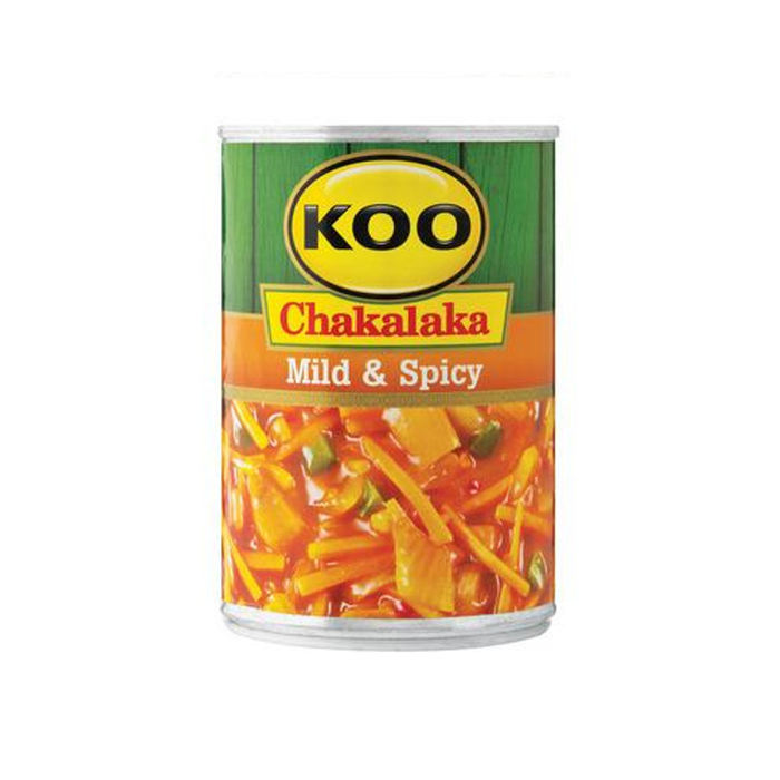KOO Chakalaka Mild and Spicy (410 g) | Food, South African | USA's #1 Source for South African Foods - AubergineFoods.com