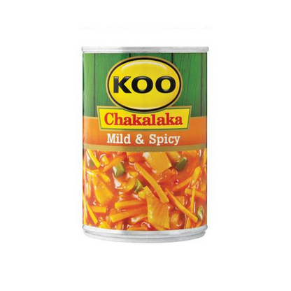 KOO Chakalaka Mild and Spicy (410 g) | Food, South African | USA's #1 Source for South African Foods - AubergineFoods.com