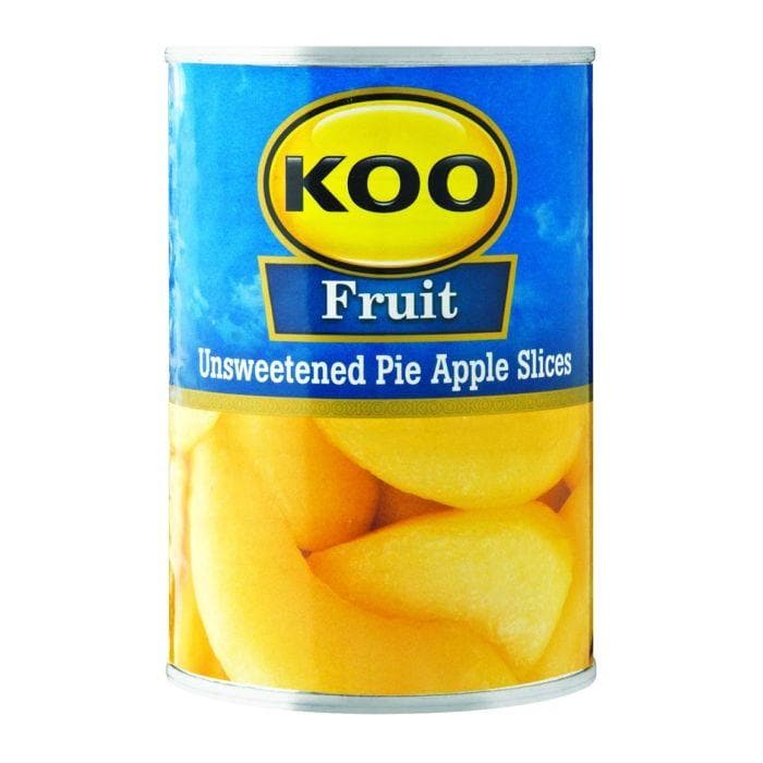 KOO Sliced Pie Apples-Unsweetened (385 g) | Food, South African | USA's #1 Source for South African Foods - AubergineFoods.com