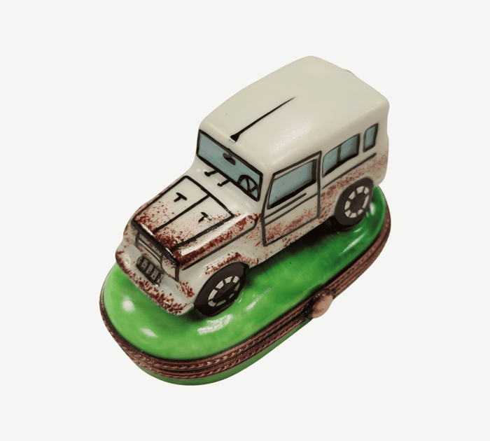 Land Cruiser Car Limoges Box Porcelain Limoges vehicle French Trinket Box