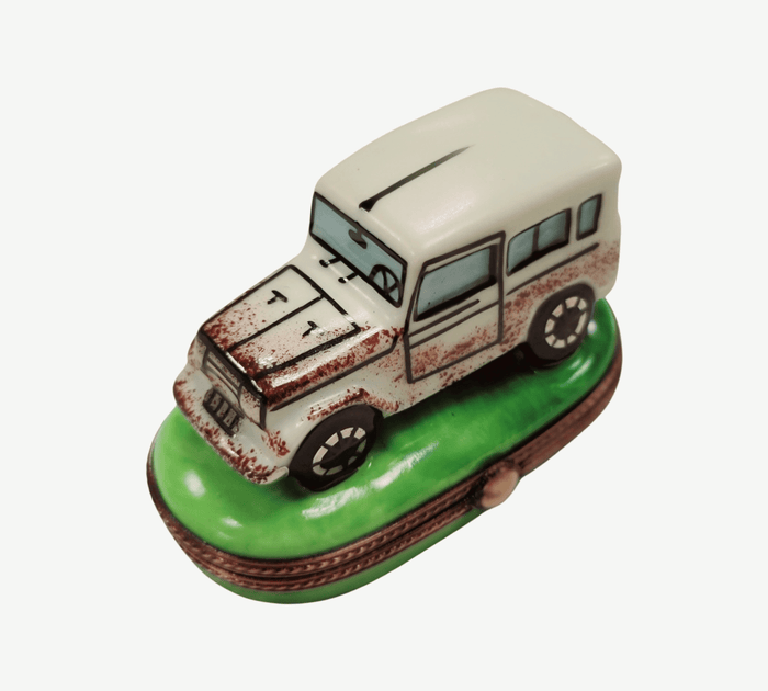 Land Cruiser Car Limoges Box Porcelain Limoges vehicle French Trinket Box