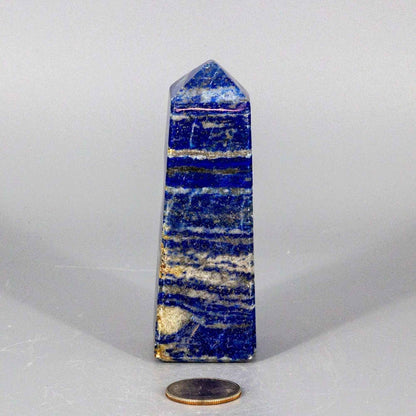 Lapis Lazuli Crystal Obelisk Tower Deep Blue