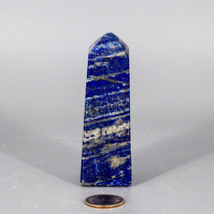 Lapis Lazuli Crystal Obelisk Tower Deep Blue